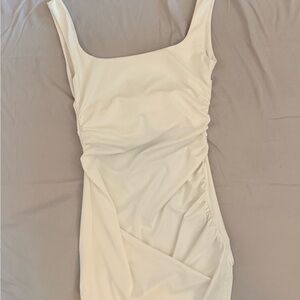 SHEIN Ivory Backless Dress